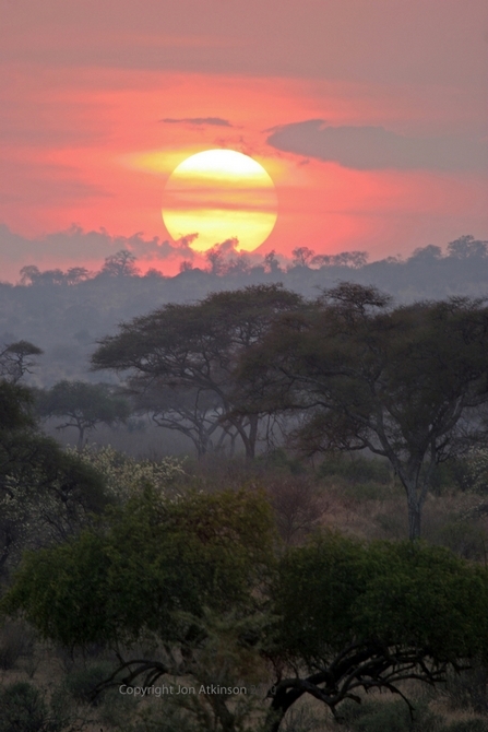 Sun Sets at the Kilimanjaro-Kimana Game Sanctuary